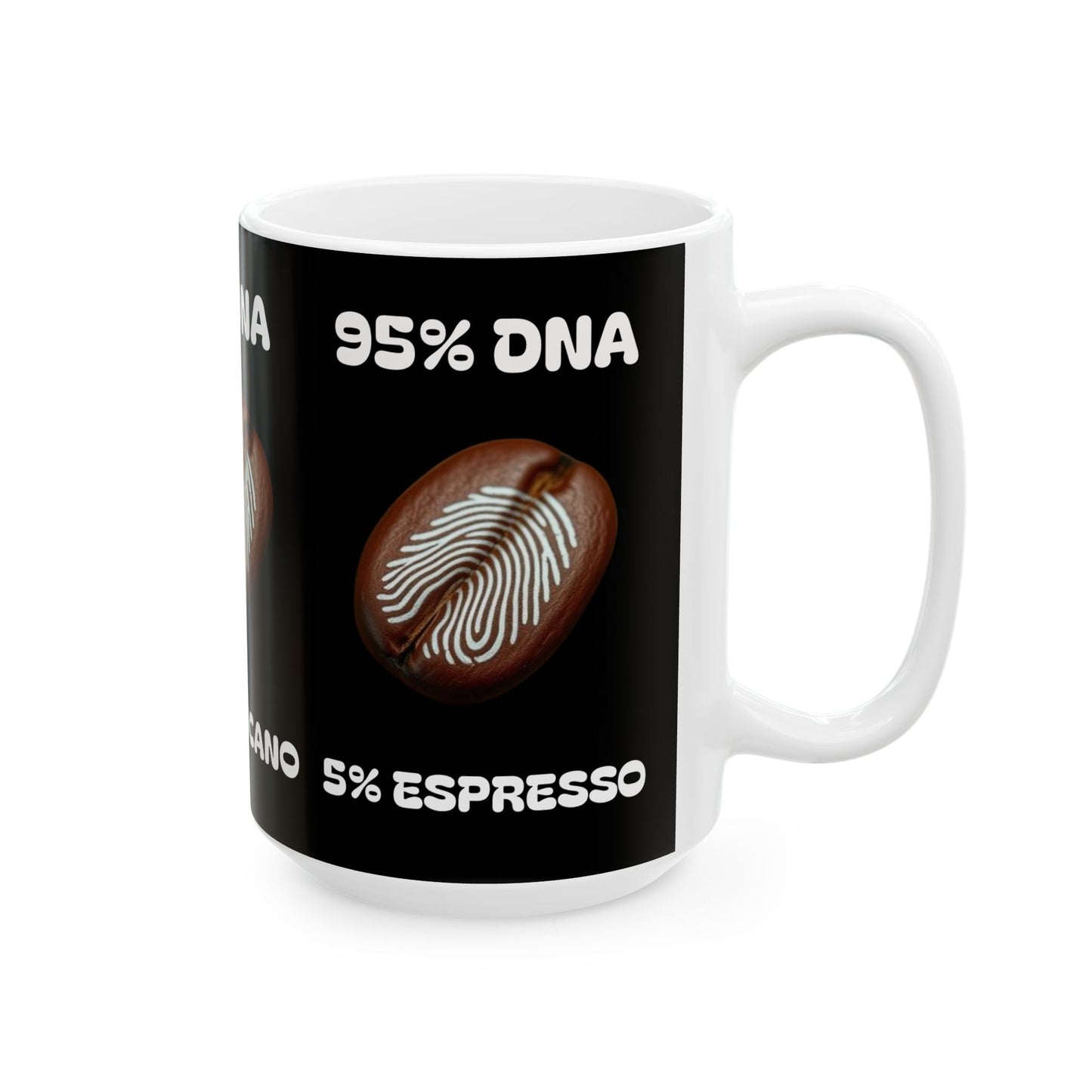 95% DNA Ceramic Mug, (11oz, 15oz)