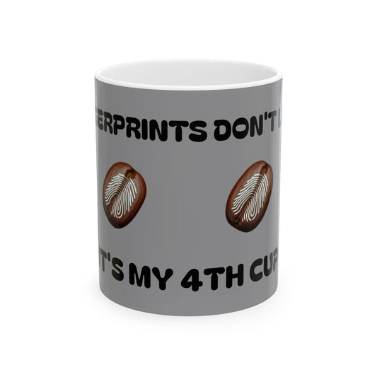 Fingerprits Don't Lie Fingerprints Ceramic Mug, (11oz, 15oz)