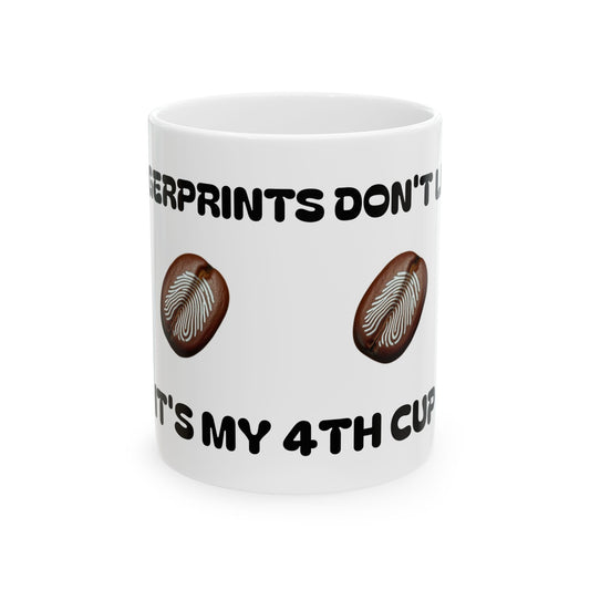 Fingerprits Don't Lie Fingerprints Ceramic Mug, (11oz, 15oz)