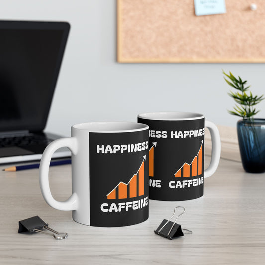 Happiness Ceramic Mug, (11oz)
