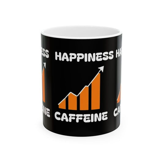 Happiness Ceramic Mug, (11oz)