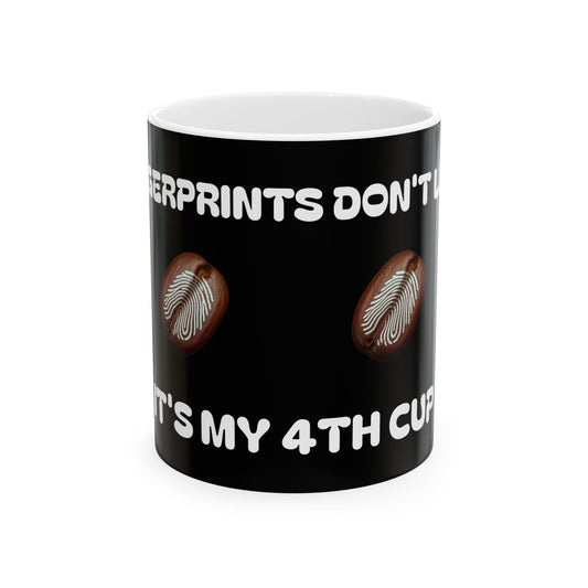 Fingerprits Don't Lie Fingerprints Ceramic Mug, (11oz, 15oz)