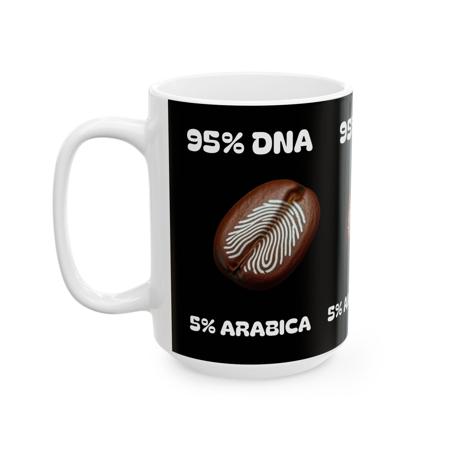 95% DNA Ceramic Mug, (11oz, 15oz)
