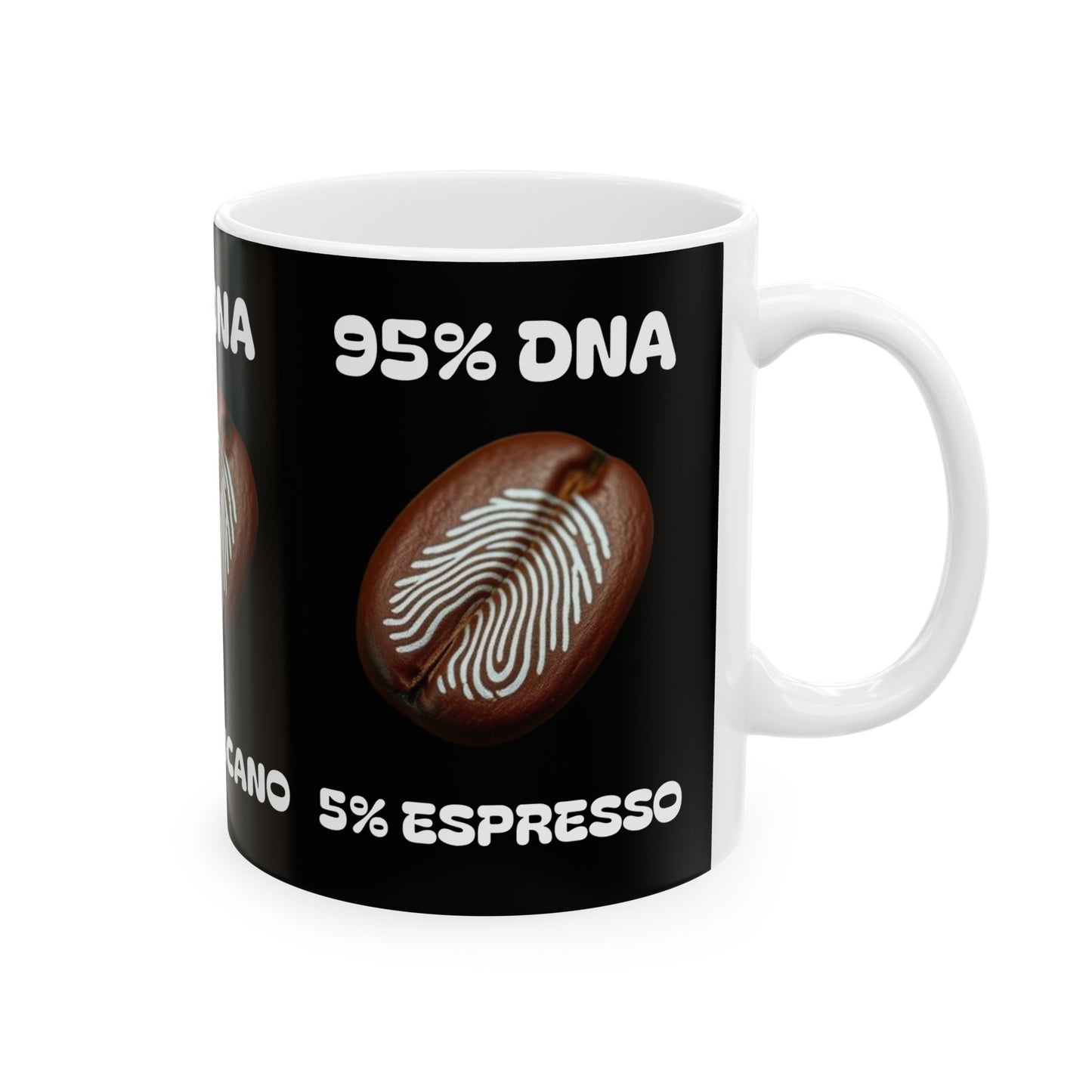 95% DNA Ceramic Mug, (11oz, 15oz)
